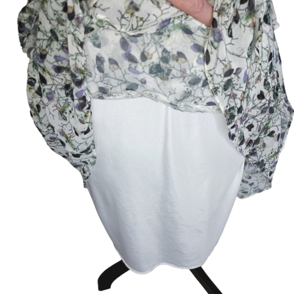 Shop 126 Raquel Alt Light Green Tiered Dress Size 40 / Small - Picture 5 of 11